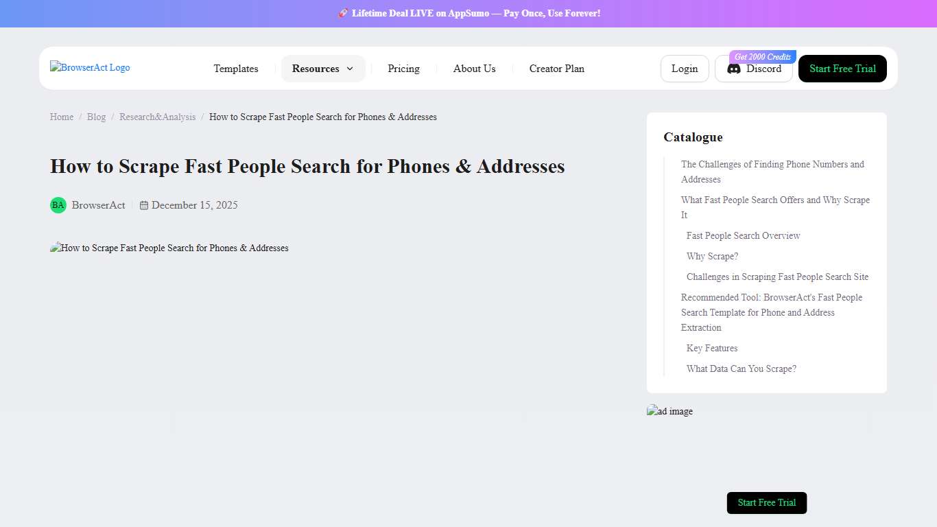 How to Scrape Fast People Search for Phones & Addresses